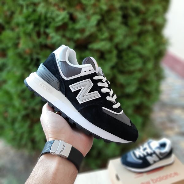 New Balance Legacy 574 чорні з сірим  946314137439 фото