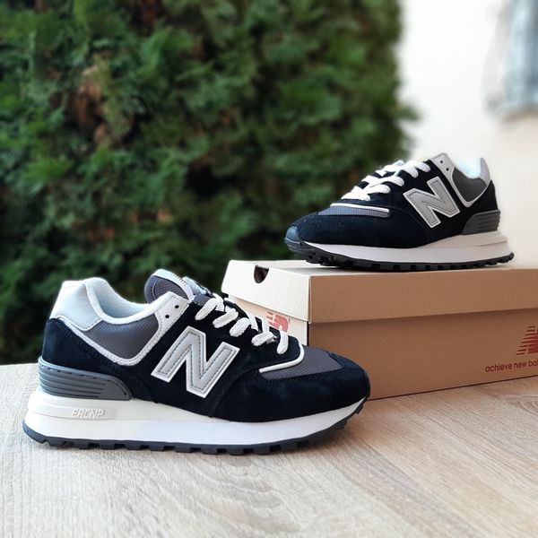 New Balance Legacy 574 чорні з сірим  946314137439 фото