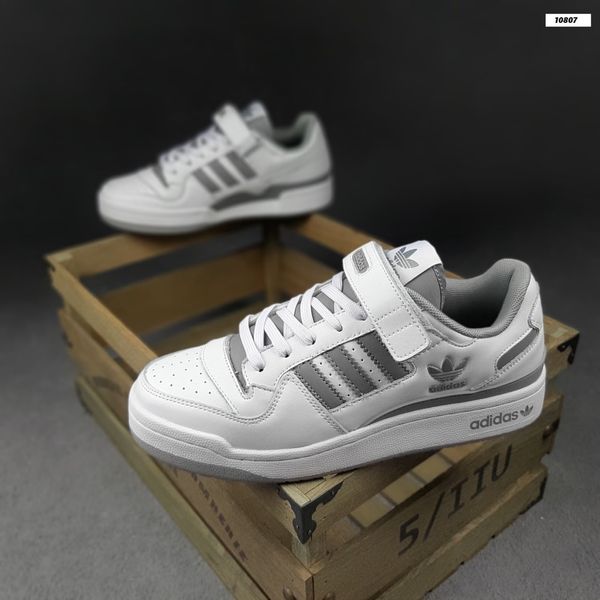 Adidas Forum LOW Білі із сірим 57815679617 фото