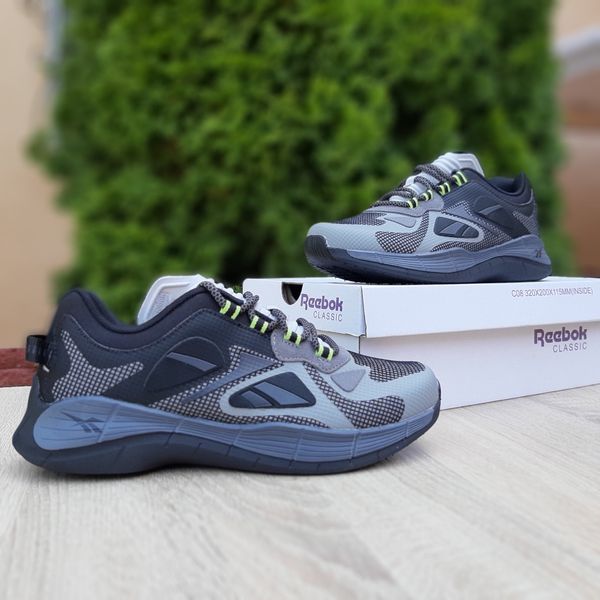 Reebok Zig Kinetica сірі з чорним  804011115430 фото