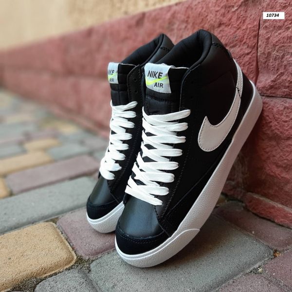 Nike Blazer Mid чорні з білим 58699180967 фото