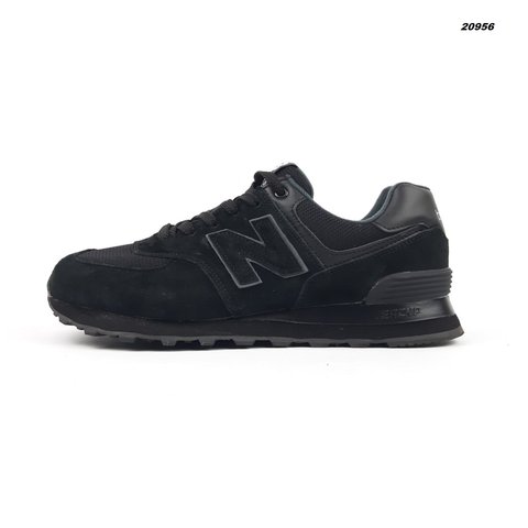 New Balance 574 чорні замшева  716547102880 фото