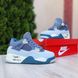 Nike Air Jordan 4 сірі з зеленим  58595380863 фото 3