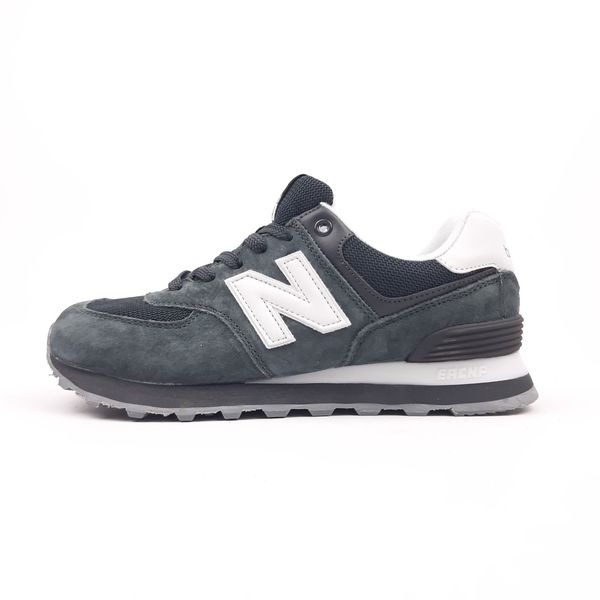 New Balance 574 темно сірі (біла N)  717945103090 фото