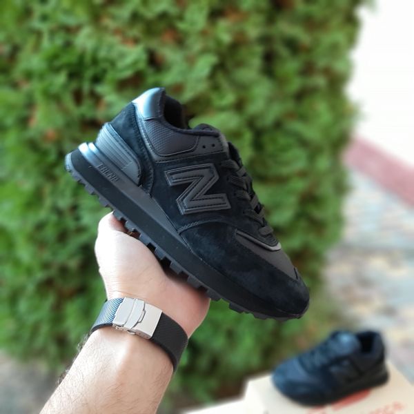 New Balance Legacy 574 чорні  946358137443 фото