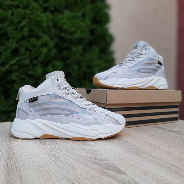 Adidas Yeezy Boost 700 високі Сірі на білій  866732123505 фото