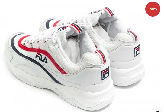 Fila Ray білі з червоним 823438117951 фото