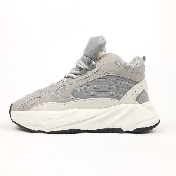 Adidas YEEZY Boost 700 High високі сірі з білим  923245131444 фото