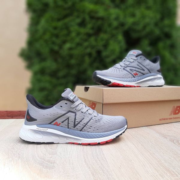 New Balance 860 Темно сірі з червоним  766440109938 фото