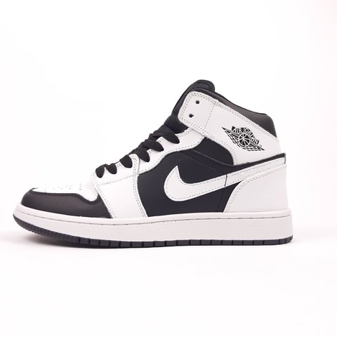 Nike AIR Jordan 1 Retro High високі білі з чорним 830241118756 фото