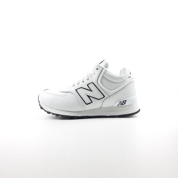 New Balance 574 низькі Білі з чорним  928884132369 фото