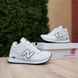 New Balance 574 низькі Білі з чорним  928884132369 фото 2