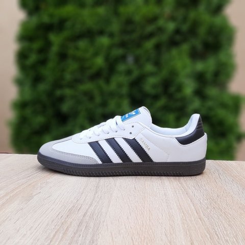 Adidas SAMBA Білі з чорним і сірим 57806279606 фото