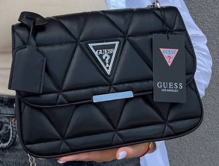 Сумка жіноча Guess Vakko чорна 00081 фото