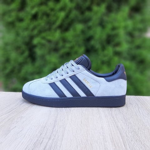 Adidas Gazelle сірі на чорній 57773779555 фото