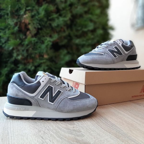 New Balance Legacy 574 серые с черным  946336137441 фото